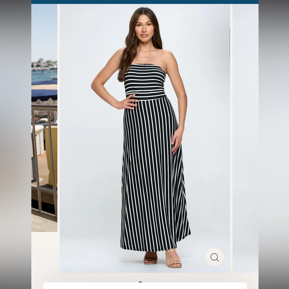 West Kei black and white maxi dress.